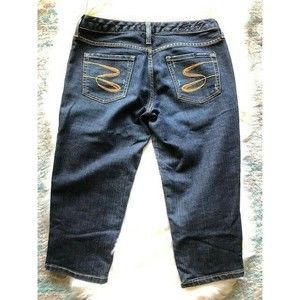 Seven 7 JEANS Capri CROP Women's 28 Slight Factory Distressing